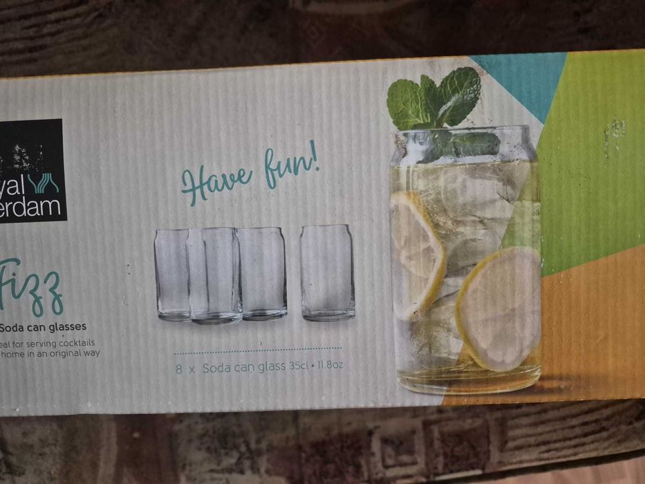Set 8 pahare tip doză (Soda Can Glass) – 350 ml