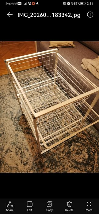 Ansamblu depozitare, alb, 43x56x70 cm IKEA JONAXEL
Ansamblu depozitare