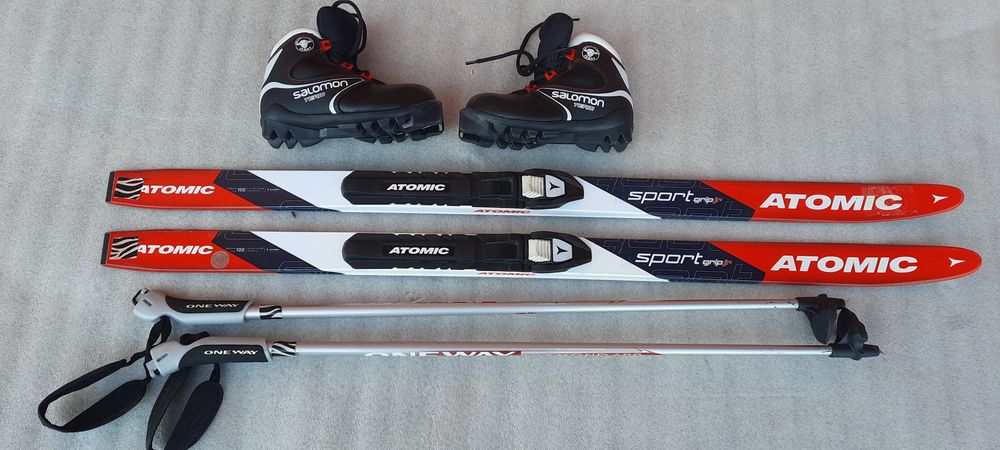 Skiuri Atomic sport grip jr 100 clapari Salomon 30.5 bete Oneway