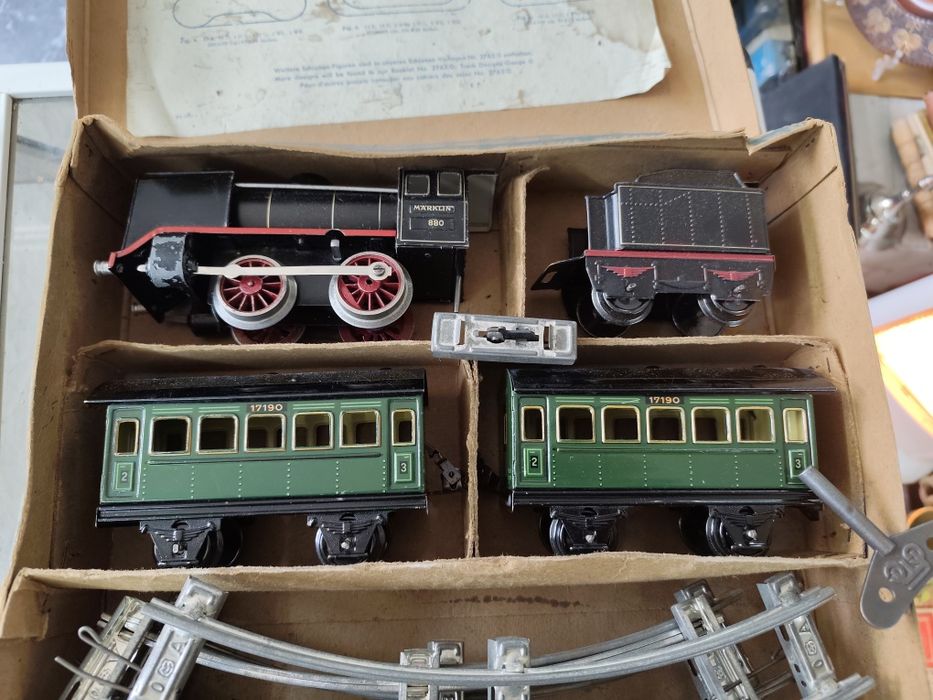 Механична играчка влак влакче Германия Marklin 880/2