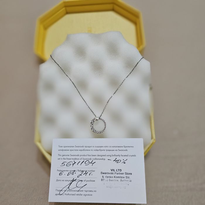 Колие Swarovski - Matrix Pearl Pendant