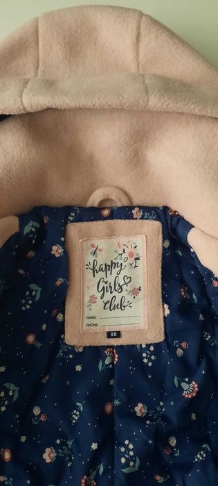 Palton iarna C&A pentru fetite, marime 98 (3-4 ani)