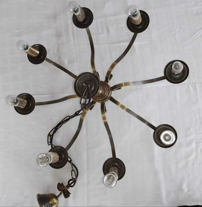 Полилей от месинг с декорация от еленски рог