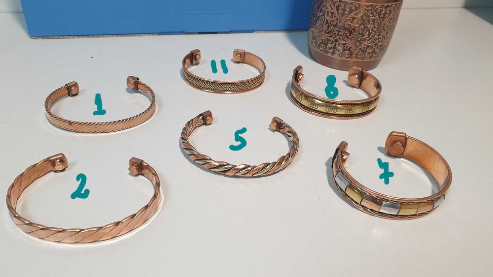 Магнитни медни гривни