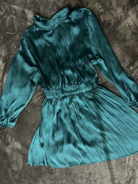 Рокля ZARA – изумрудено зелено