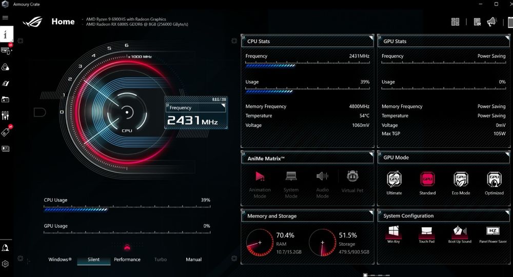 Laptop Asus ROG Zephyrus g14, Ryzen 9 6900HS, RX 6800s 8gb
