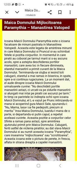 Icoana Maicii Domnului Mijlocitoarea-Manastirea Vatoped-Muntele Athos