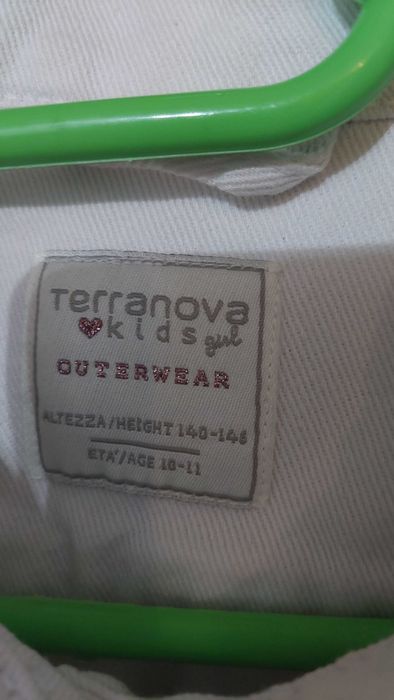 Geacă blugi fete Terranova albă și geacă blugi fete Tally Weijl roz