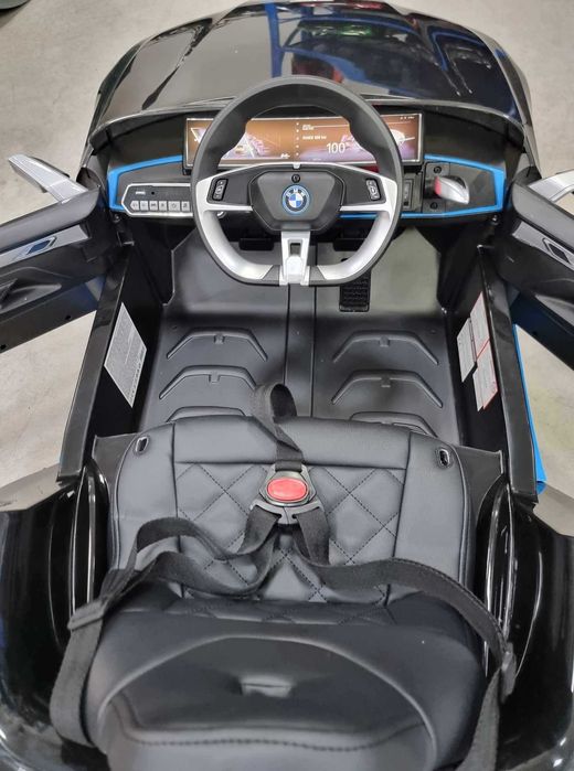 Акумулаторна кола BMW I4 12V кожена седалка