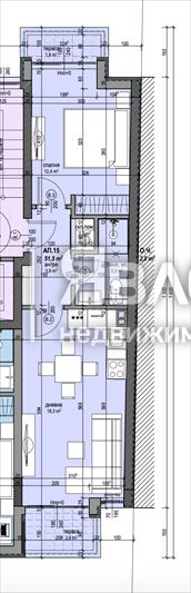 Продава се Двустаен апартамент в София, Разсадника - 61 кв.м за 1827 €/кв.м - Снимка #1