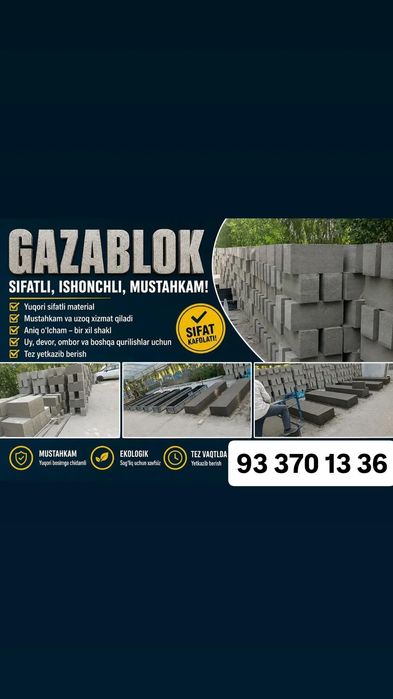 Gazablok sifatli