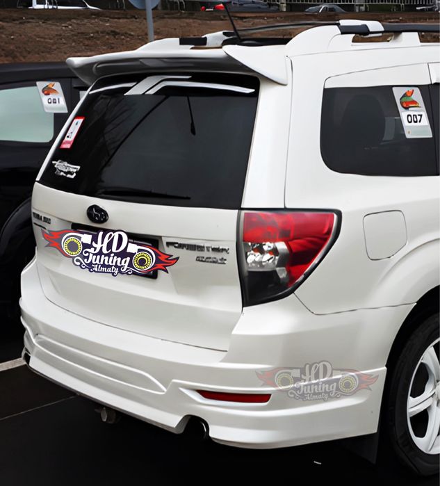 Губа на задний бампер Subaru Forester SH