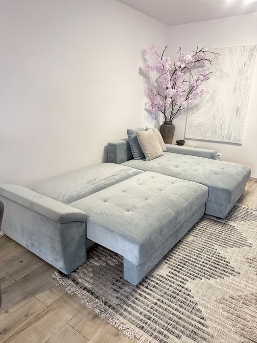 Coltar extensibil 305 cm, 2 lazi de depozitare spatioase