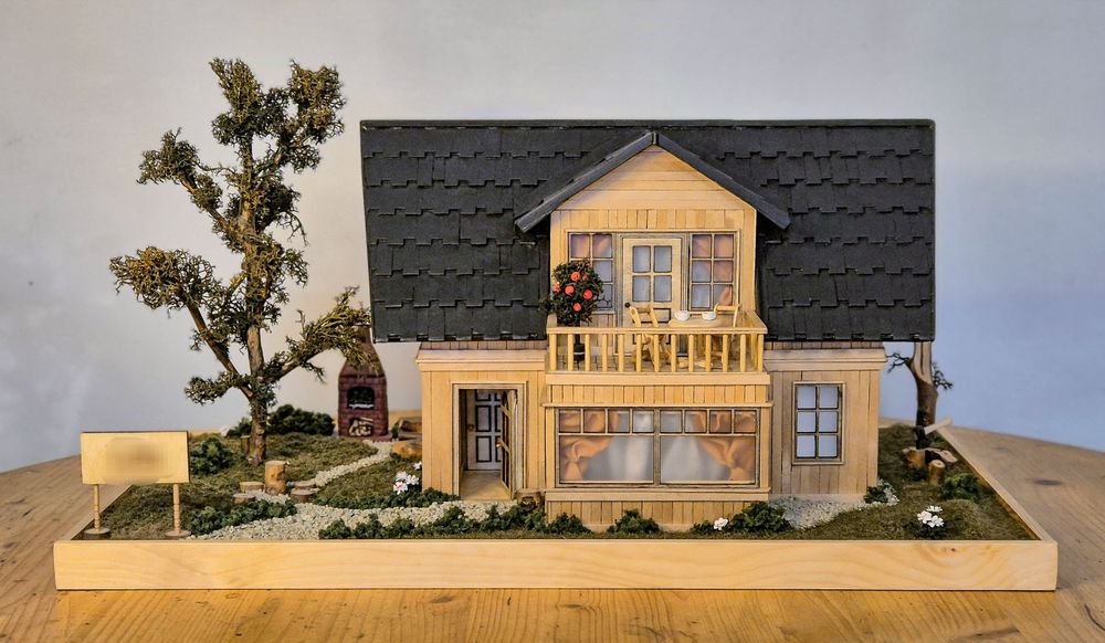 Casuta Taramul Viselor miniatura handmade