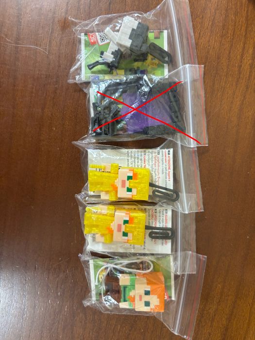 фигурки kinder joy minecraft