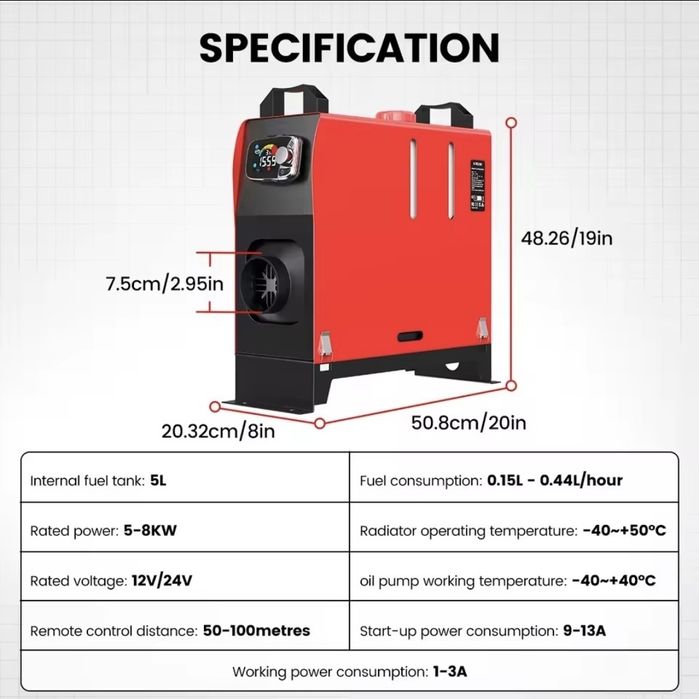 Incalzitor diesel sirocou webasto KroaK 8KW 12v/24v sigilat
