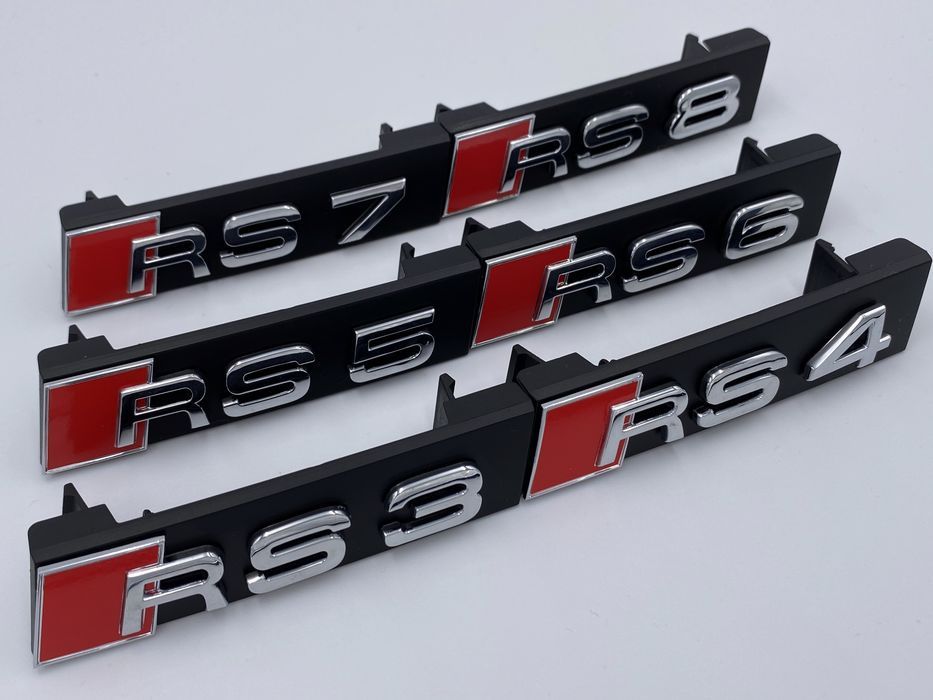 Emblema Audi RS 4 grila crom