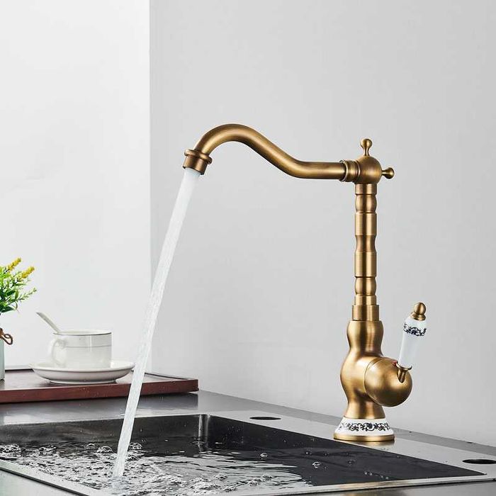 Baterie Antichizata Lavoar Chiuveta Baie Bucatarie Design Modern AR