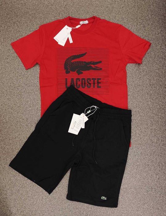 Нова детска мъжка тениска Lacoste памук 100%% фланелка блуза