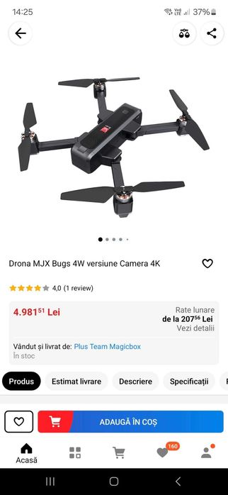 Drona Bugs 4W + geanta