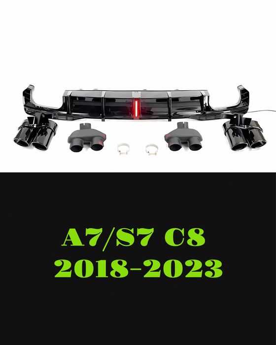 Дифузьор с накрайници Audi A7/S7 C8 2018 - 2023