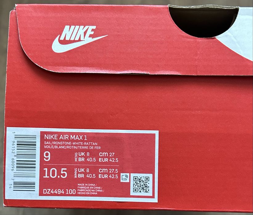 Nike Air Max 1 “Sail Ironstone"