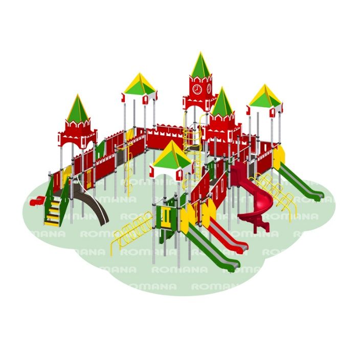 Болалар майдончаси ROMANA Горки Качели Карусели Детские площадки