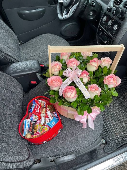 Букет цветы гуллар атиргул gul buket atirgul роза