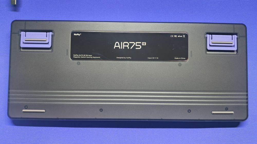 NuPhy Air 75 HE в серо-фиолетовом цвете