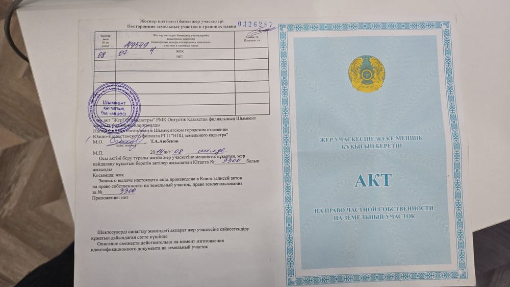 Бозарык участок 9 сот