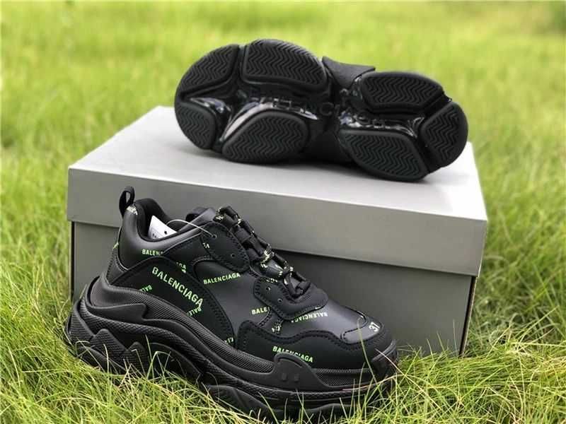 Balenciaga Triple S - Black/Dark Green/White
