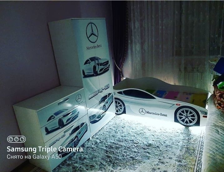 Кровать машина + матрас в подарок