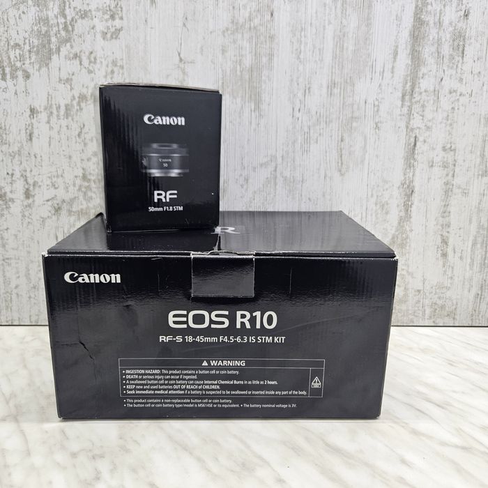 KIT Foto Nou Canon Eos R10 +RF 18-45mm +RF 50mm F1.8 Zeus Amanet Vitan