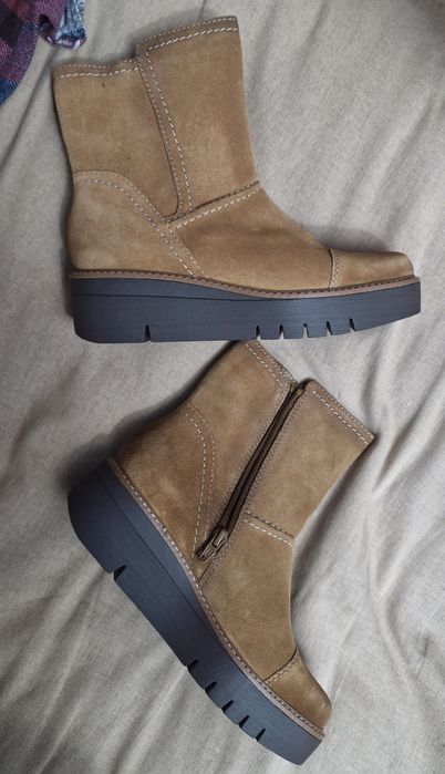 Naturalizer из США сапоги 36 - 37 натуральной замши