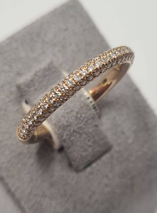 Inel din aur galben 14k, cu diamante naturale, IAU811