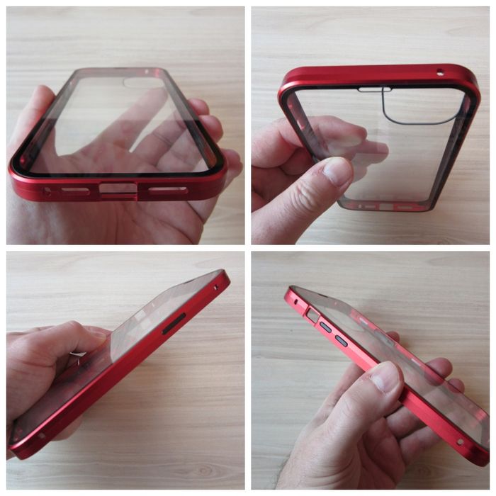 iPhone 14 / 14+ / 14 Pro Max / Двоен 360 градуса магнитен кейс калъф