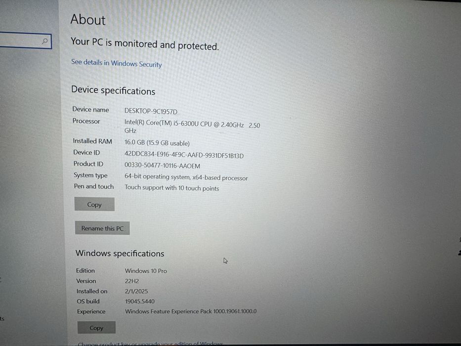 Laptop lenovo t460 i5 6300 2,4ghz,16gb ram,ssd 512,baterie noua