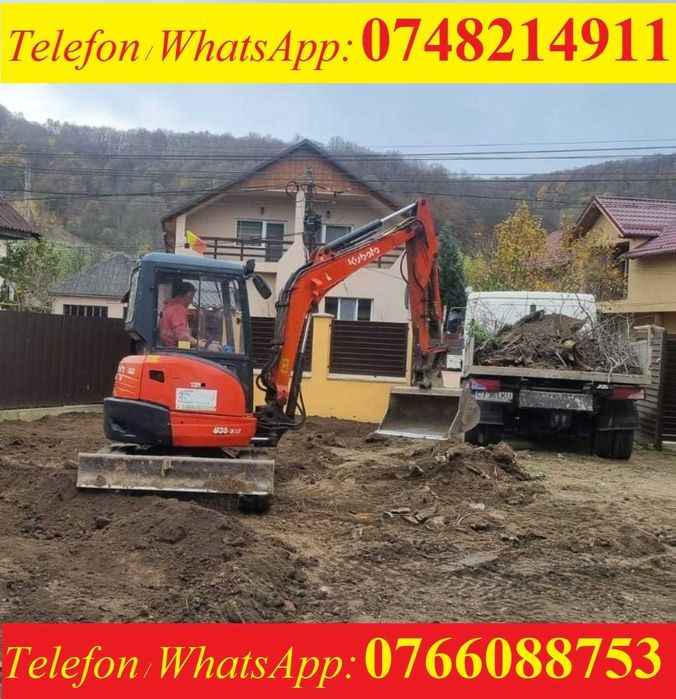 Servicii : MiniExcavator, BuldoExcavator, Excavator, autobasculanta