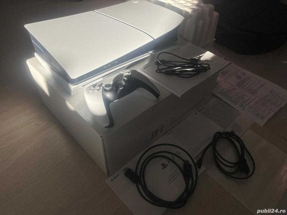 PlayStation 5 slim, 4K - 8K, nou, garantie, set complet, 1 TB