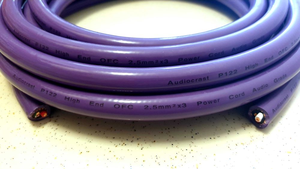 Cablu alimentare ecranat Audiocrast P122 9m NOU!