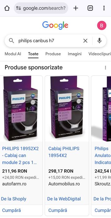 Philips canbus Led h7