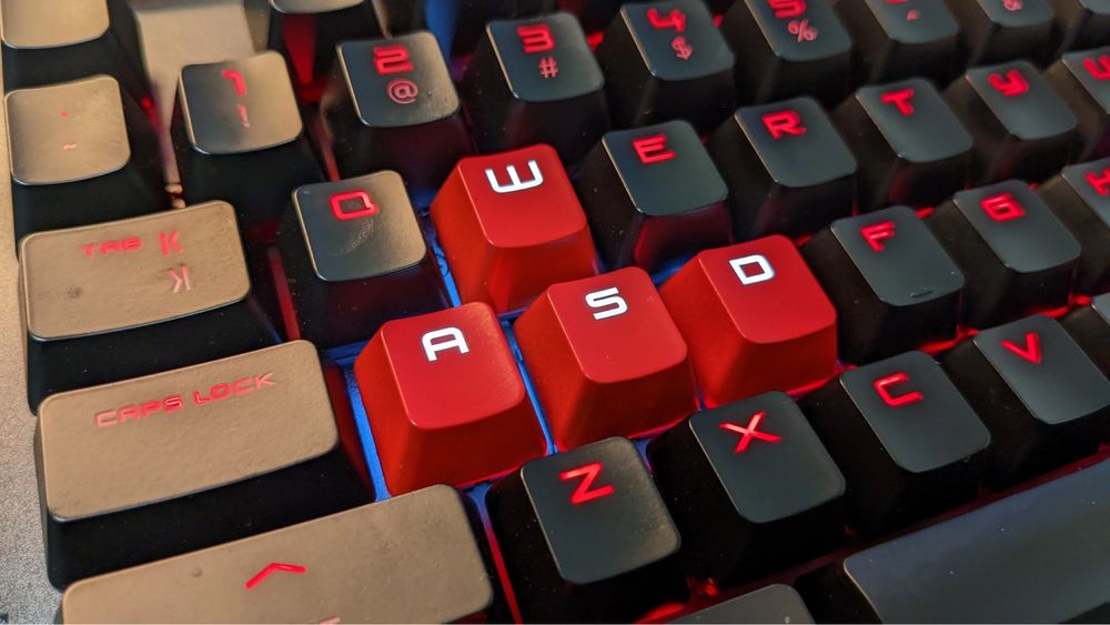 Геймърска механична клавиатура HP Omen - Червена