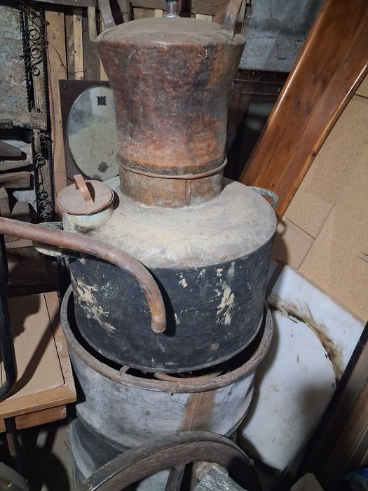 Cazan cupru vechi  vinars tuica 60 l