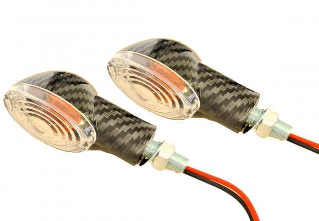 Semnale Semnalizari Scuter Moto 12v Carbon M1