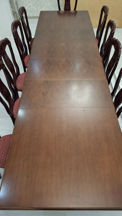 Стол ,стуля  ,Стуля 12 шт ,Стол 4 м