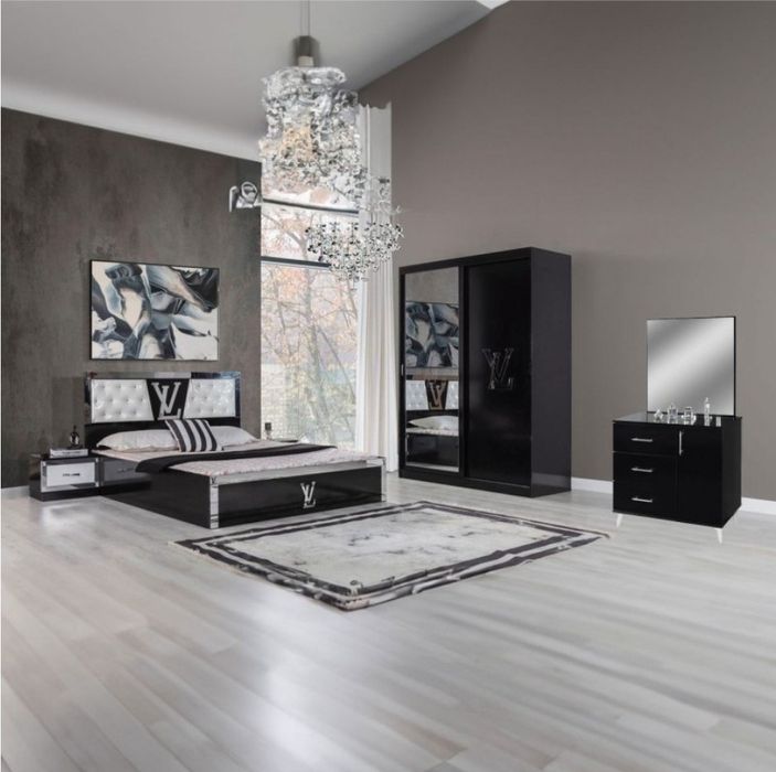 Dormitor Luis alb / negru