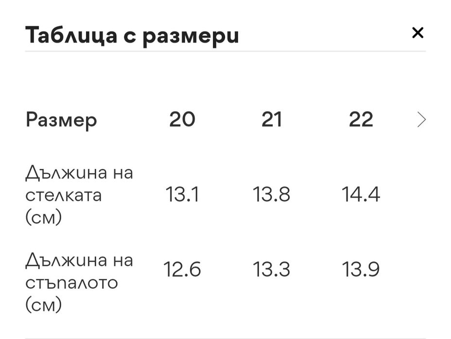 Нови детски обувки