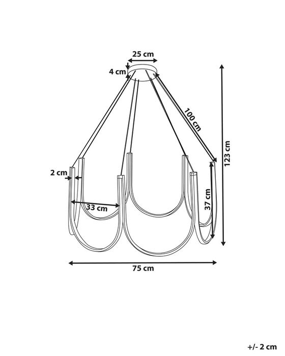 Candelabru LED PERQUENO Metal Auriu