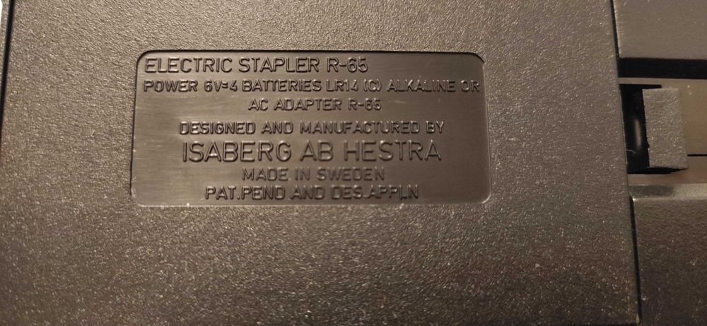 Два электрических степлера- Panasonic AS-302N и Rapid 65 (Швеция).