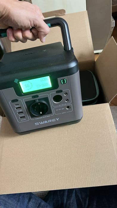 НОВИ с 24м ГАРАНЦИЯ! Swarey S500 + 100W Соларен Панел | Реално Off-Grid Решение за Къмпинг, Кемпер, Каравана и Риболов